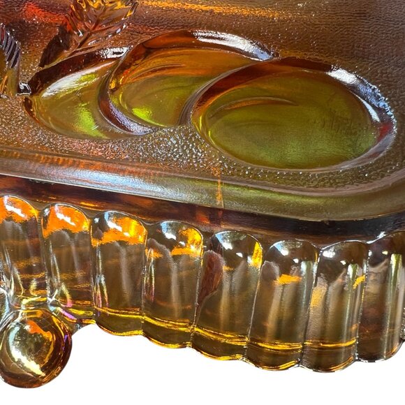 Indiana Glass Amber 5 Section Relish Tray **AS IS** - Picture 7 of 8